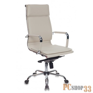 Кресло руководителя Бюрократ CH-993MB/IVORY слоновая кость искусственная кожа крестовина хром