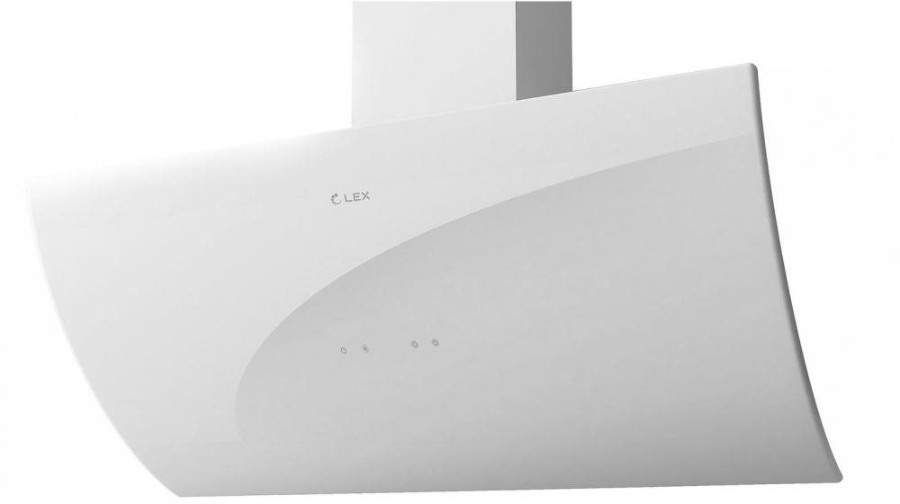 Вытяжка каминная Lex Plaza 900 белый управление: сенсорное (1 мотор)
