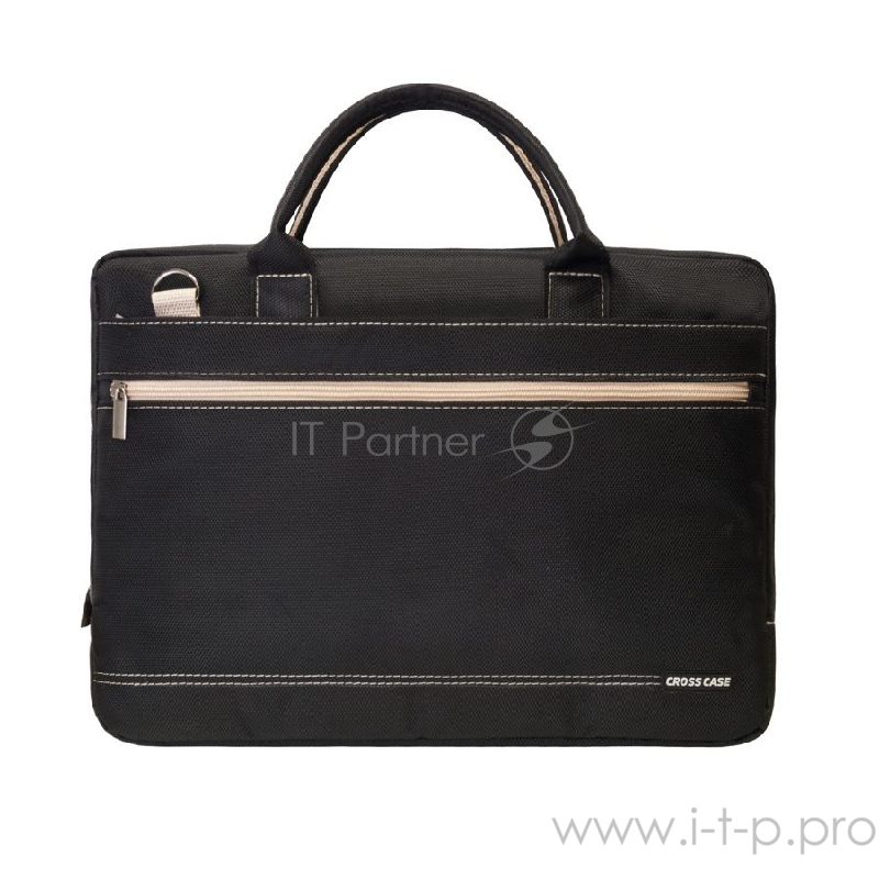 CROSS CASE CC15-012 Сумка для ноутбука чёрно-бежевая (15.6, нейлон)