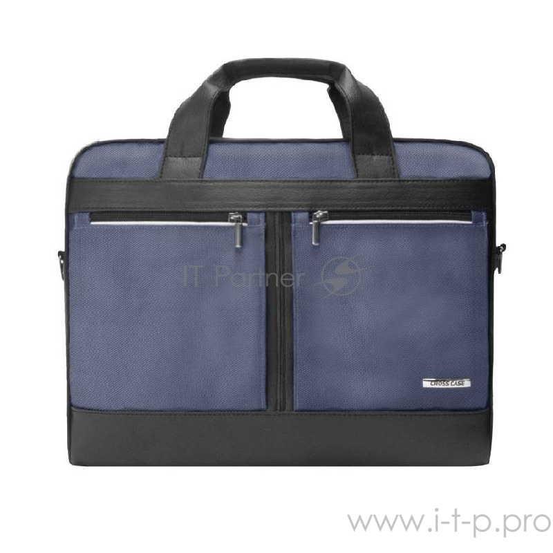 CROSS CASE CC15-014 Сумка для ноутбука чёрно-серая (15.6, нейлон, искусственная кожа)
