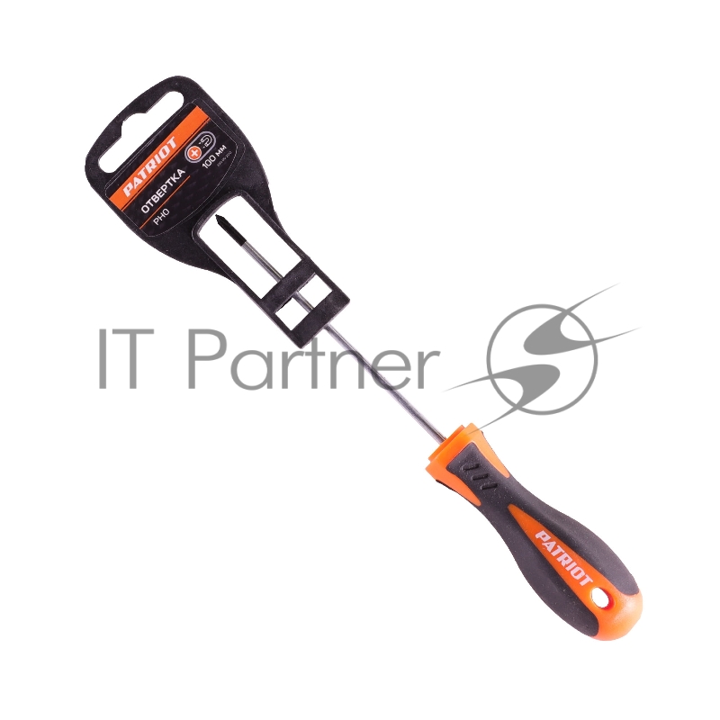 Отвертка Patriot PH0x100, CR-V,магнитная, 2-х компонентная рукоятка