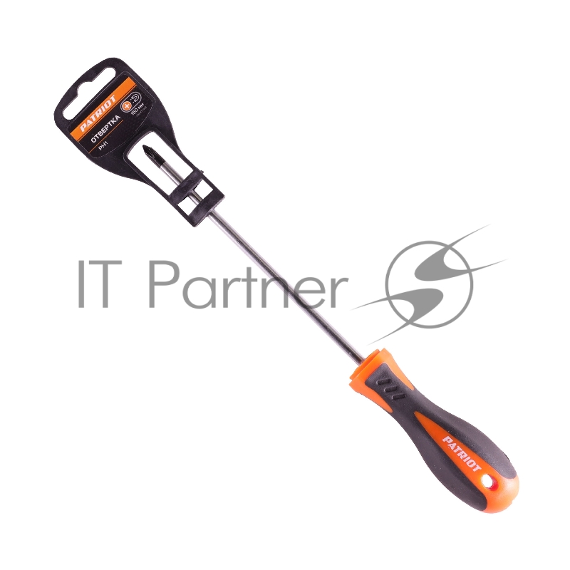 Отвертка Patriot PH1x150, CR-V,магнитная, 2-х компонентная рукоятка