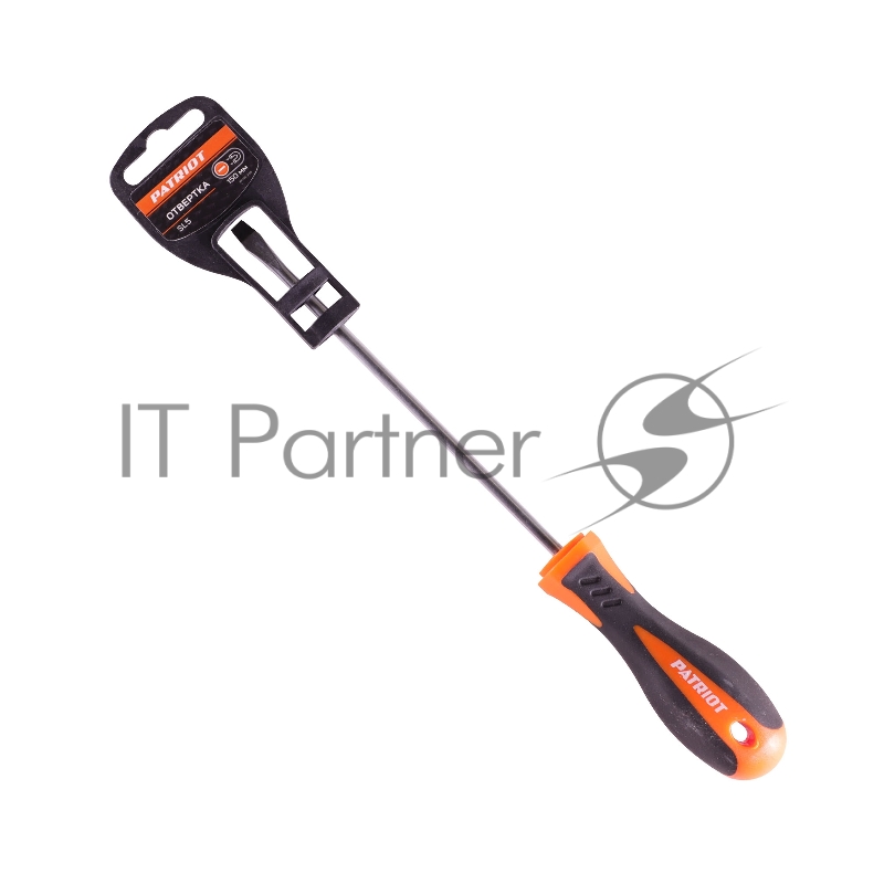 Отвертка Patriot SL5x150, CR-V,магнитная, 2-х компонентная рукоятка
