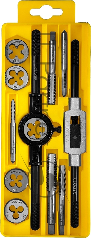 Набор метчиков и плашек Stayer 28012-H12_z01 12 предметов (жесткий кейс)
