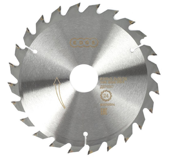 Диск EDGE by PATRIOT пильный по дереву 165х24х30/20