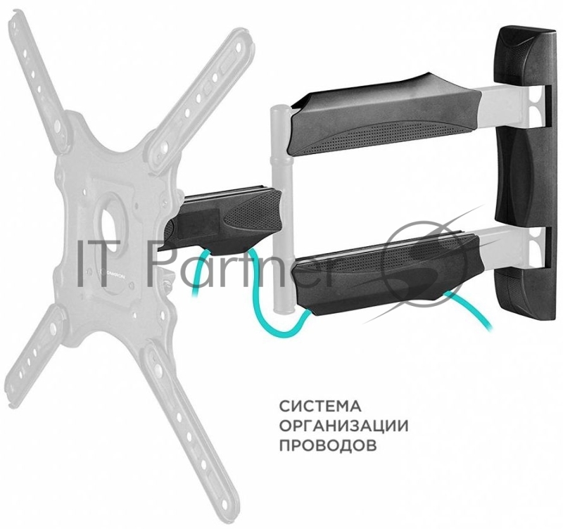 ONKRON NP40 черный {Для телевизоров диагональю 32-55 VESA: 100x100, 200x100, 200x200, 200x300, 200x400, 300x200, 300x300, 300x400, 400x200, 400x30