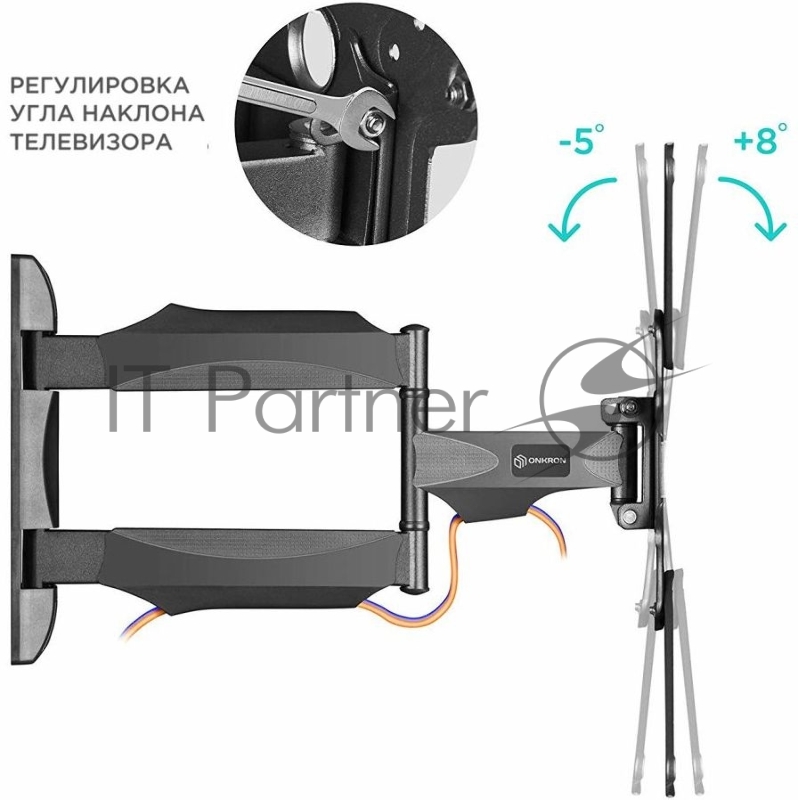 ONKRON NP40 черный {Для телевизоров диагональю 32-55 VESA: 100x100, 200x100, 200x200, 200x300, 200x400, 300x200, 300x300, 300x400, 400x200, 400x30
