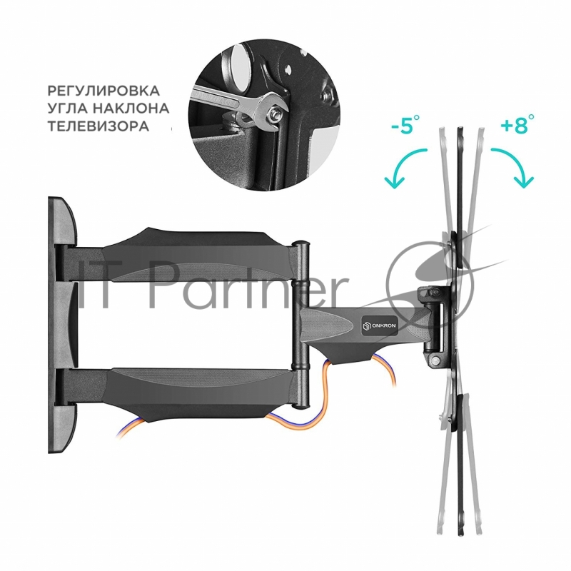 ONKRON NP40 черный {Для телевизоров диагональю 32-55 VESA: 100x100, 200x100, 200x200, 200x300, 200x400, 300x200, 300x300, 300x400, 400x200, 400x30