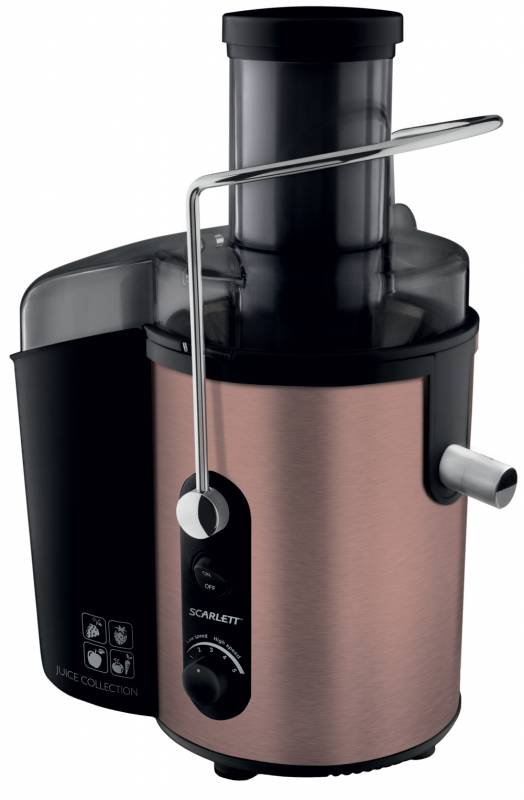 Соковыжималка центробежная Scarlett SC-JE50S27 1500Вт рез.сок.:1500мл. черный/бронза