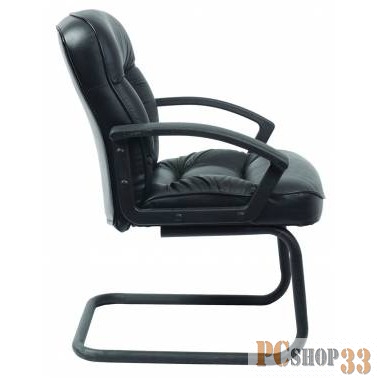 Кресло Бюрократ T-9908AXSN-Low-V низкая спинка черный кожа