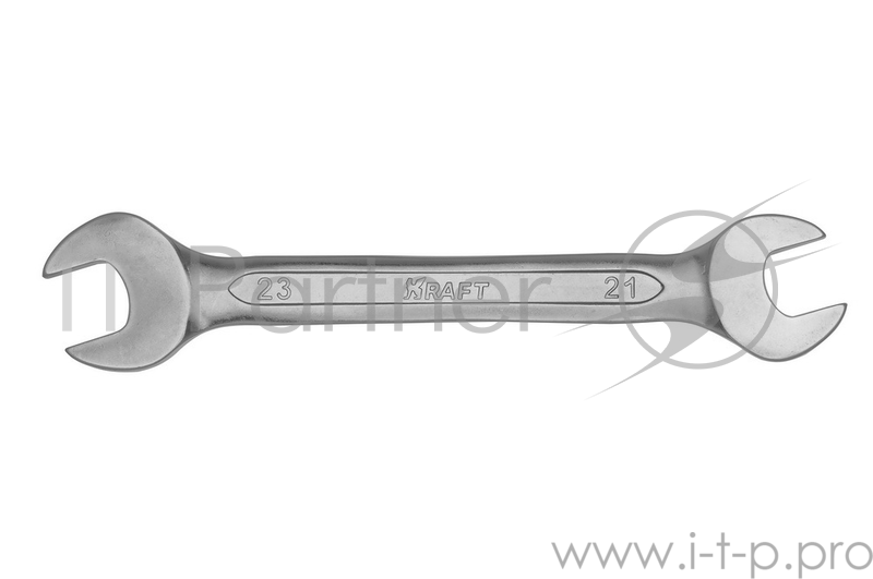 Ключ рожковый KRAFT КТ 700533 (21 / 23 мм) хром-ванадиевая сталь (Cr-V)