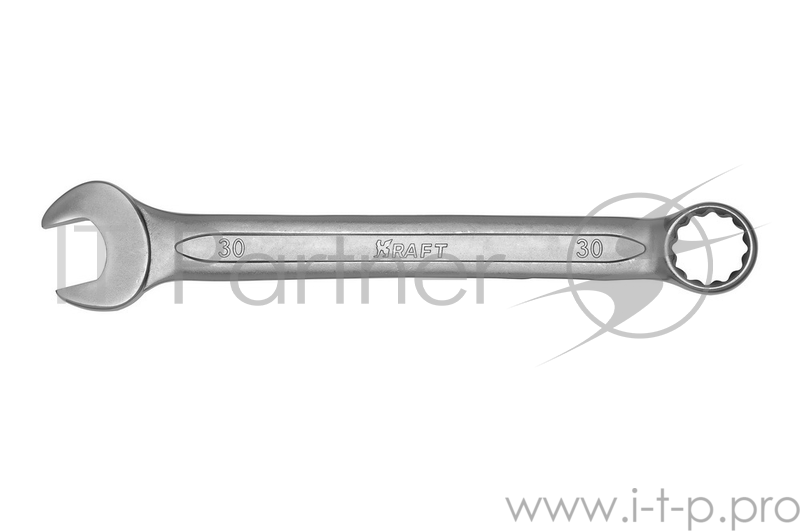 Ключ комбинированный KRAFT КТ 700520 (30 мм) хром-ванадиевая сталь (Cr-V)