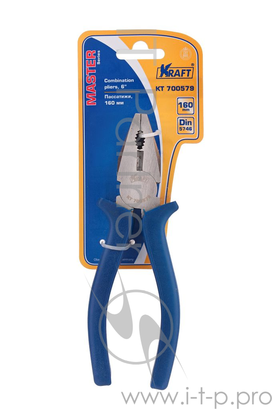 Пассатижи KRAFT КТ 700579 комбинированные 160мм master