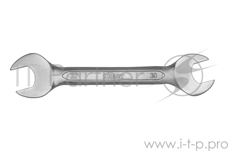 Ключ рожковый KRAFT КТ 700537 (30 / 32 мм) хром-ванадиевая сталь (Cr-V)