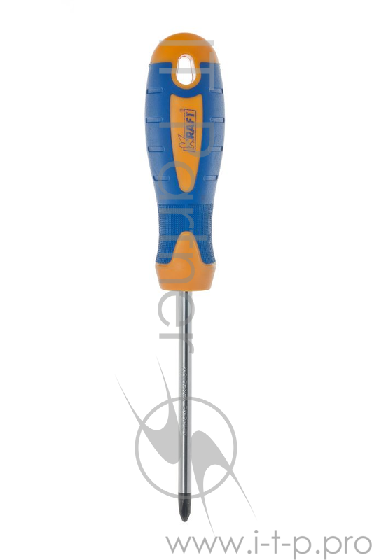 Отвертка KRAFT КТ 700419 крестовая ph0x100 CrV двухкомп.рукоятка намагн.након-к
