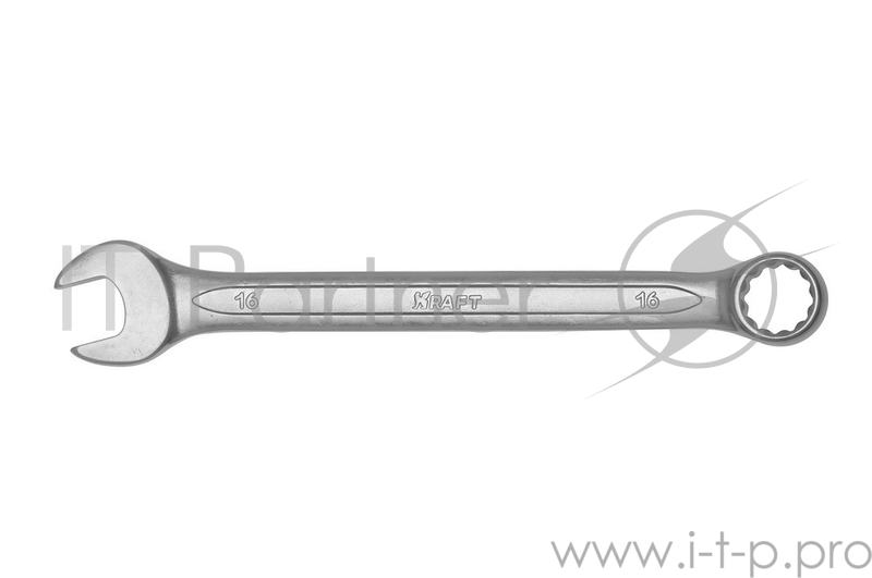 Ключ комбинированный KRAFT КТ 700510 (16 мм) хром-ванадиевая сталь (Cr-V)