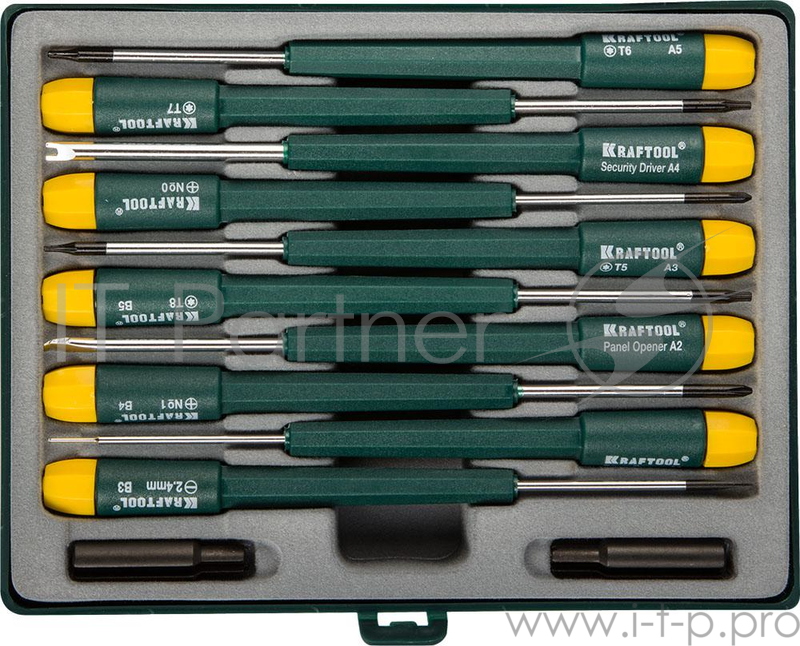 Наборы отверток Набор KRAFTOOL Отвертки для ремонта мобильных телефонов, 12 предметов 25616-H12