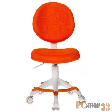 Кресло детское Бюрократ KD-W6-F/TW-96-1 оранжевый (пластик белый)