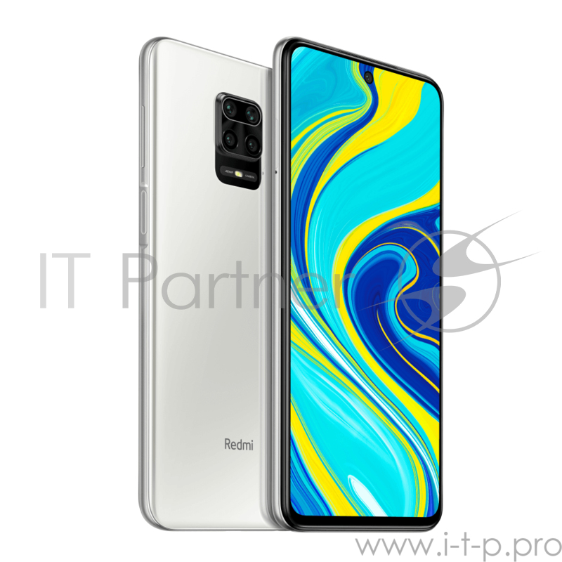 Смартфон Xiaomi Redmi Note 9S Glacier White (M2003J6A1G), 17,01 см (6.67) 20:9 2400 x 1080 пикселей, 1,8 ГГц+2,3 ГГц, 8 Core, 4GB RAM, 64GB, 48 МП+8 МП+5 МП+2 МП/16Mpix, 2 Sim, 2G, 3G, LTE, BT v5.0, WiFi 802.11 a/b/g/n/ac, GPS / AGPS, GLONASS, Beidou