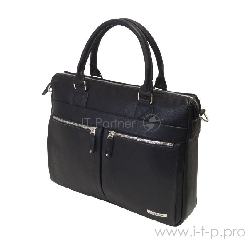 Сумка для ноутбука CROSS CASE CC14-339 чёрная (14, искусственная кожа)