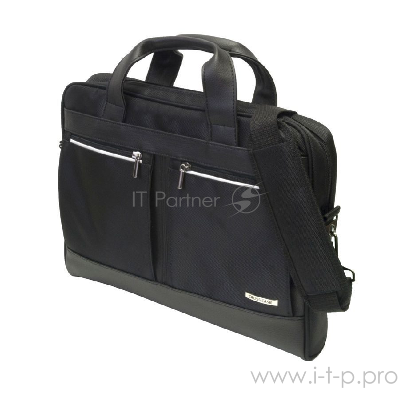 Сумка для ноутбука CROSS CASE CC15-014 чёрная (15.6, нейлон, искусственная кожа)