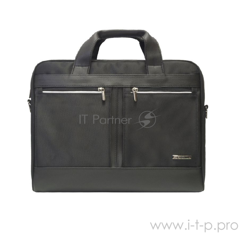 Сумка для ноутбука CROSS CASE CC15-014 чёрная (15.6, нейлон, искусственная кожа)