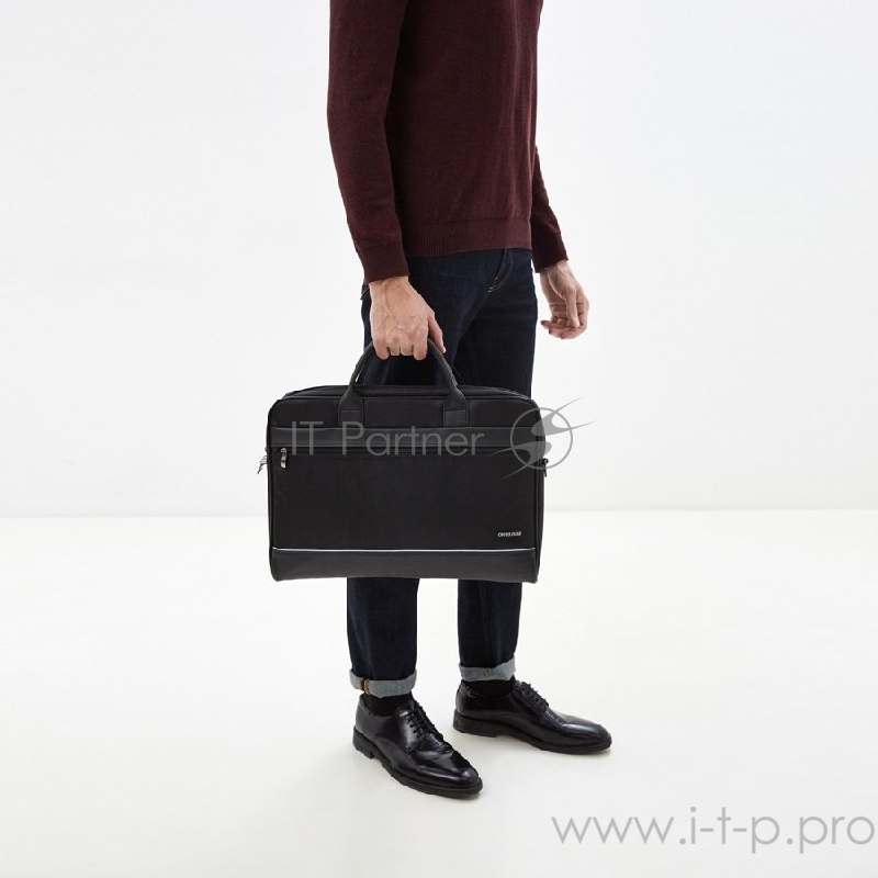 Сумка для ноутбука CROSS CASE CC17-014 чёрная (17.3, нейлон, искусственная кожа)