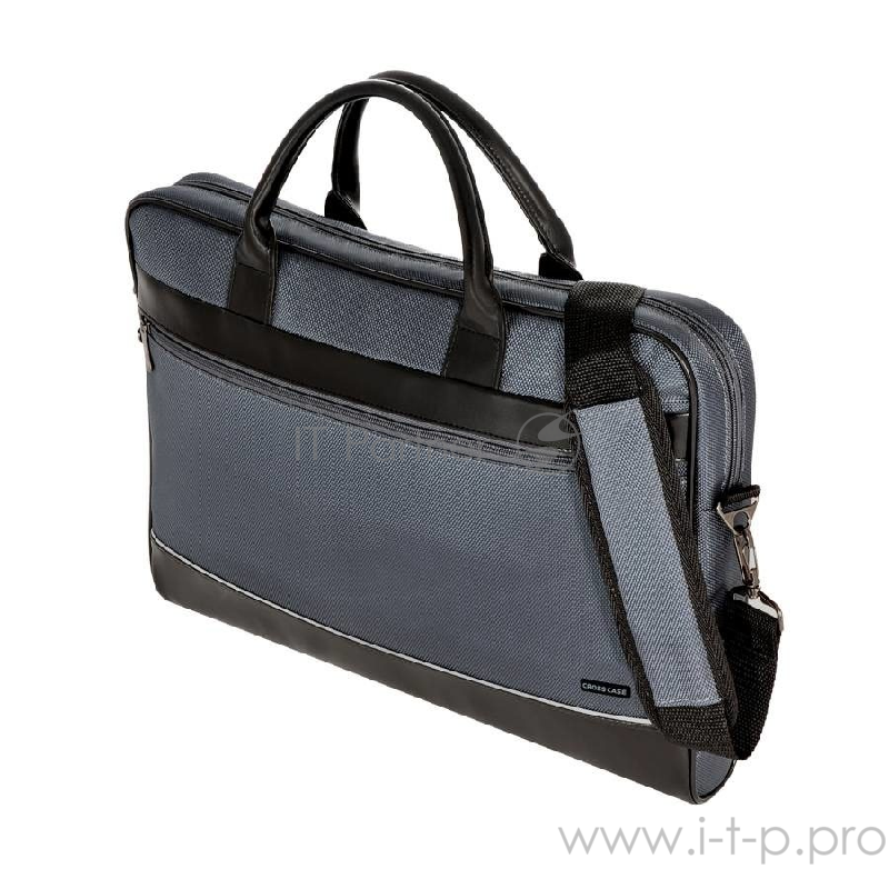 Сумка для ноутбука CROSS CASE CC17-014 чёрно-серая (17.3, нейлон, искусственная кожа)