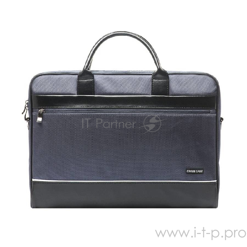 Сумка для ноутбука CROSS CASE CC17-014 чёрно-серая (17.3, нейлон, искусственная кожа)