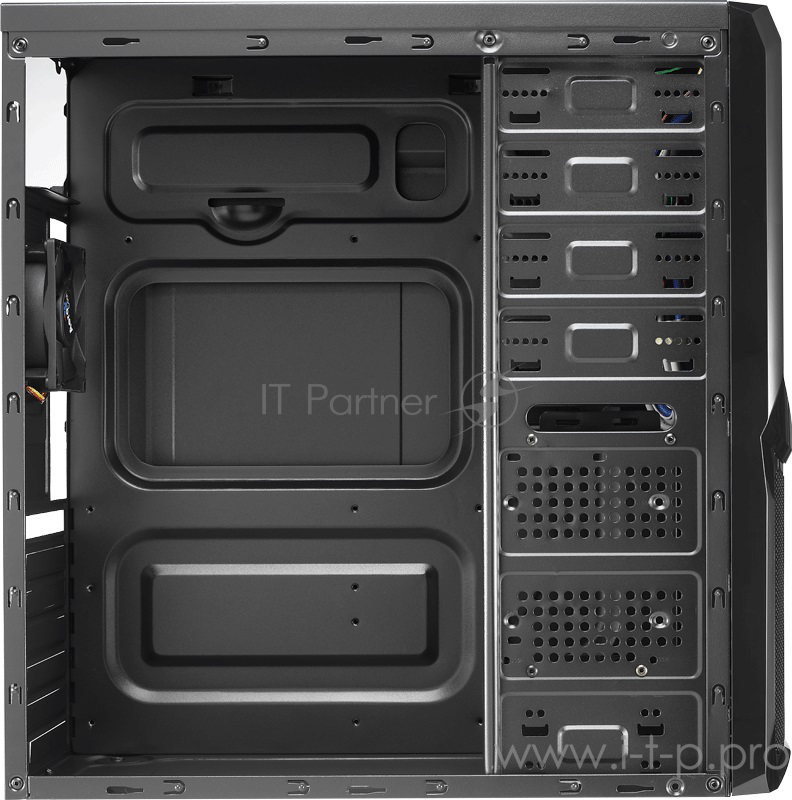 Корпус Miditower Aerocool V3X Advanced Devil Red Edition, ATX, черно-красный (без БП) EN57400