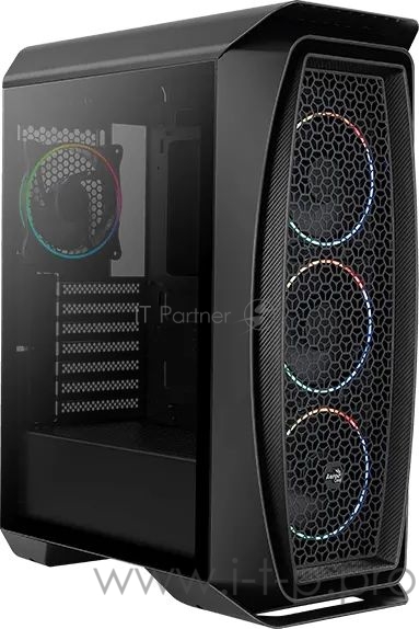 Корпус Aerocool Aero One Eclipse-G-BK-v1 черный без БП ATX 4x120mm 2xUSB3.0 audio