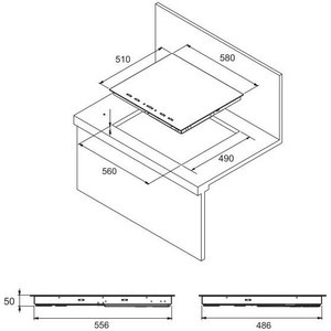 Встраиваемая электрическая варочная панель Zigmund & Shtain CNS 159.60 WX