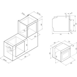 Электрический духовой шкаф KRONA BELCANTO 60 IX