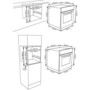 Встраиваемая духовка электрическая Zigmund & Shtain EN 106.511 B