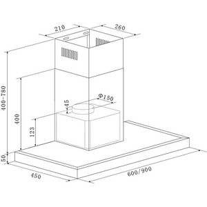 Вытяжка Zigmund & Shtain K 135.9 B