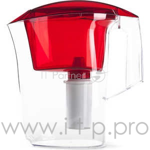 Фильтр Гейзер Дельфин красный прозрачный 62035, 3,0 л (уп-ка 6шт)