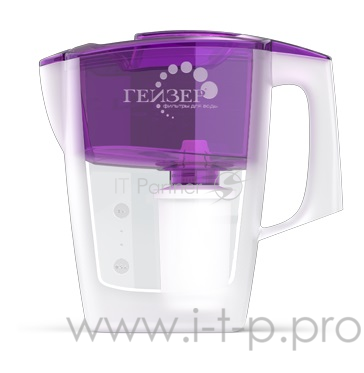 Фильтр Гейзер Мини сиреневый прозрачный 62046, 2,5 л, модуль 301(уп-ка 6шт)