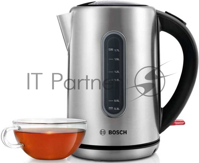 Чайник электрический Bosch TWK79B05 1.7л. 2200Вт серебристый (корпус: нержавеющая сталь)