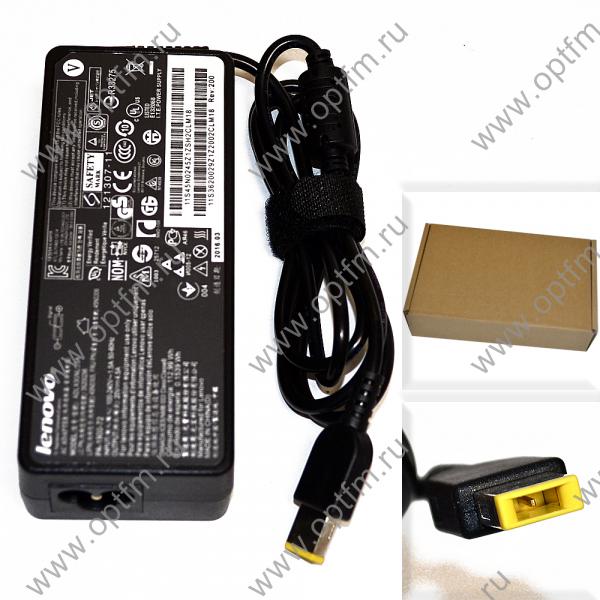 ЗУ для ноутбуков Lenovo 20V/4,5A (прямоугольный разъем) (90W) без сетевого кабеля