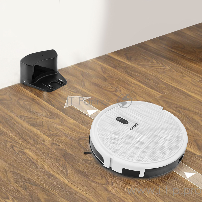 Робот-пылесос Kitfort 552-2-КТ Аккумулятор Li-ion 14,4 В, 2200 мА*ч.Время работы 90–120 мин.белый