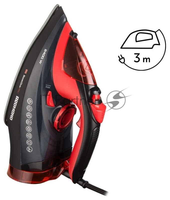 Утюг Redmond RI-C283 2400Вт красный/черный