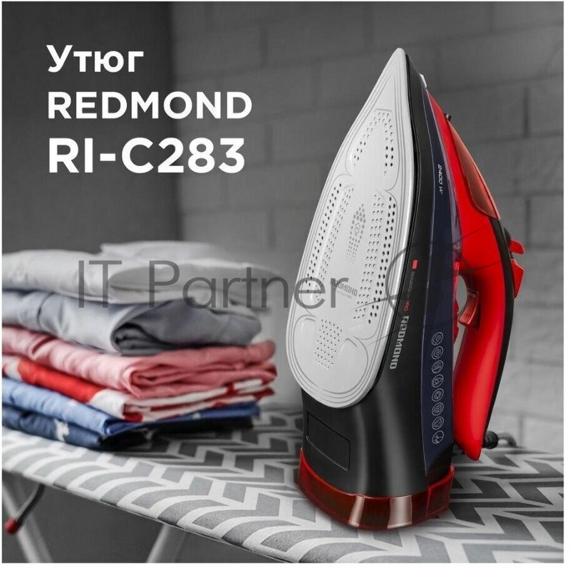 Утюг Redmond RI-C283 2400Вт красный/черный