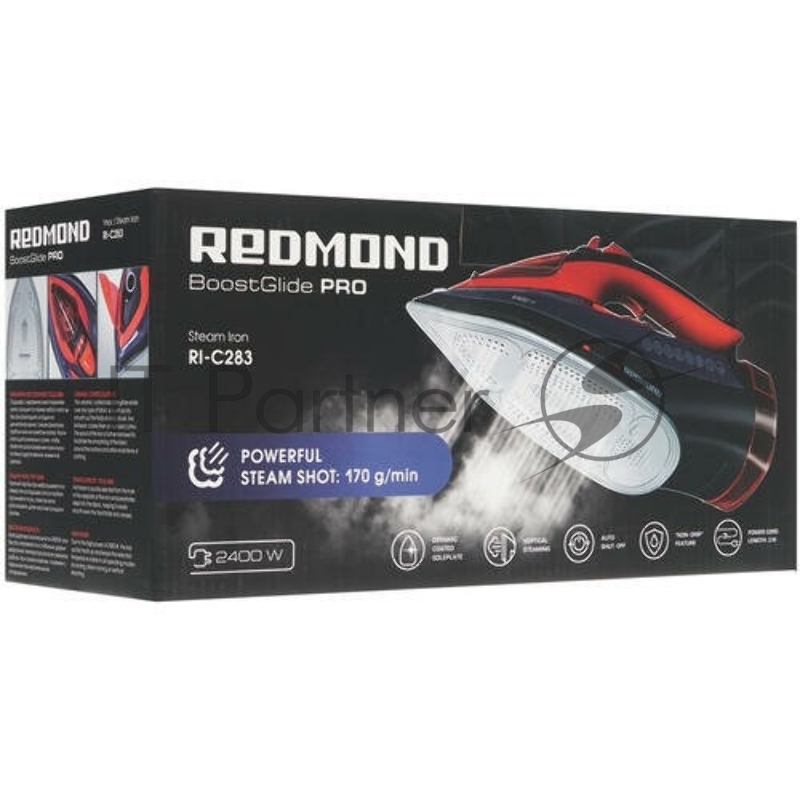 Утюг Redmond RI-C283 2400Вт красный/черный
