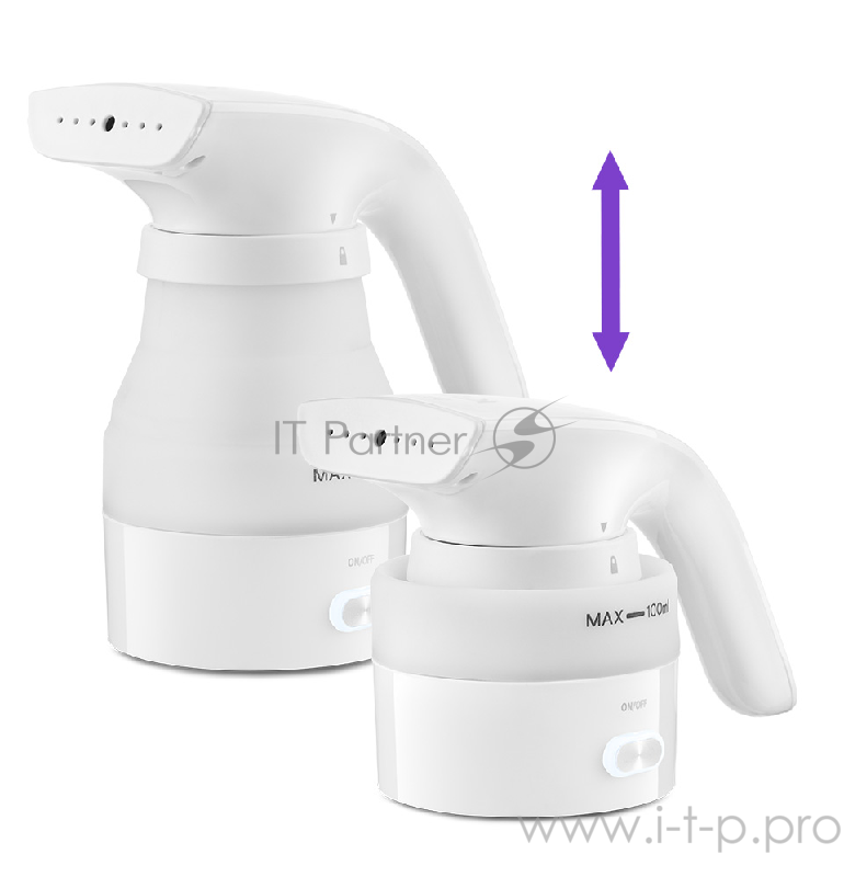 Ручной отпариватель Kitfort 955-1-КТ Мощность 420–600 Вт / 500–600 Вт.Подача пара 13 ± 3 г/мин.белый