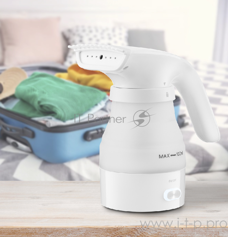 Ручной отпариватель Kitfort 955-1-КТ Мощность 420–600 Вт / 500–600 Вт.Подача пара 13 ± 3 г/мин.белый