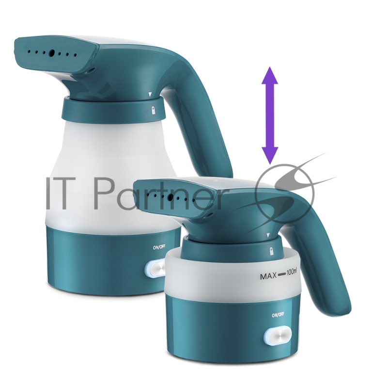 Ручной отпариватель Kitfort 955-3-КТ Мощность 420–600 Вт / 500–600 Вт.Подача пара 13 ± 3 г/мин.зелен