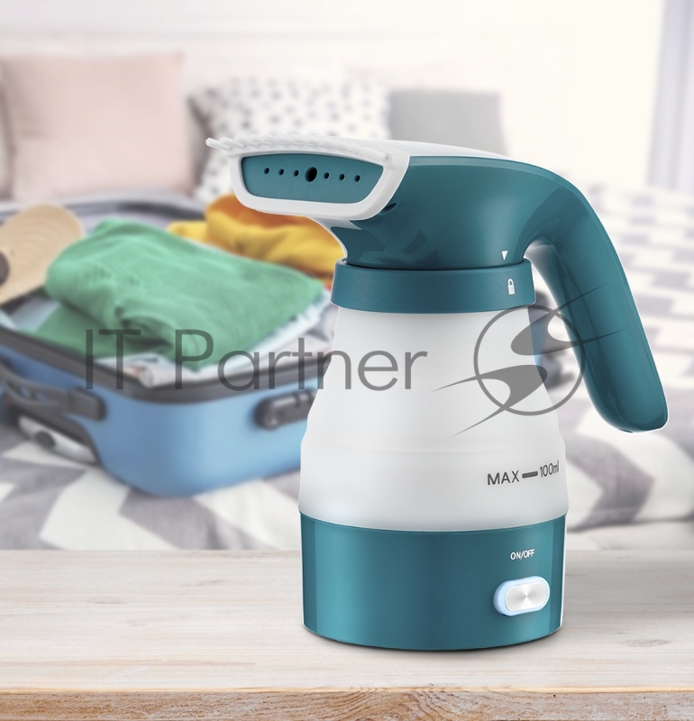 Ручной отпариватель Kitfort 955-3-КТ Мощность 420–600 Вт / 500–600 Вт.Подача пара 13 ± 3 г/мин.зелен