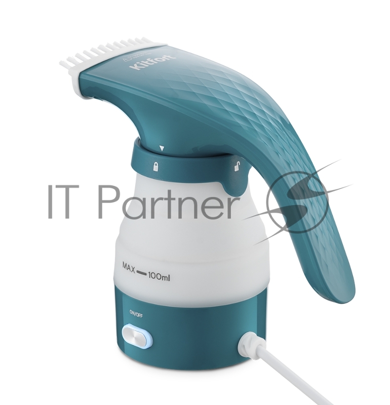 Ручной отпариватель Kitfort 955-3-КТ Мощность 420–600 Вт / 500–600 Вт.Подача пара 13 ± 3 г/мин.зелен