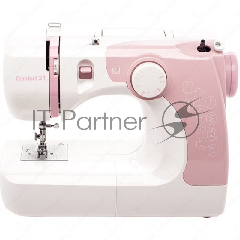 Швейная машина COMFORT-21 Тип челнока вертикальный Нитевдеватель Дисплей Максимальная высота подъема лапки 9 мм Максимальная длина стежка 4 мм Максимальная ширина стежка 5 мм Число петель 1 Количество швейных операций 11 Выполнение петли полуавтома