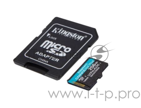 Карта памяти Kingston 256GB microSDXC Canvas Go Plus 170R A2 U3 V30 Card + ADP EAN: 740617301250